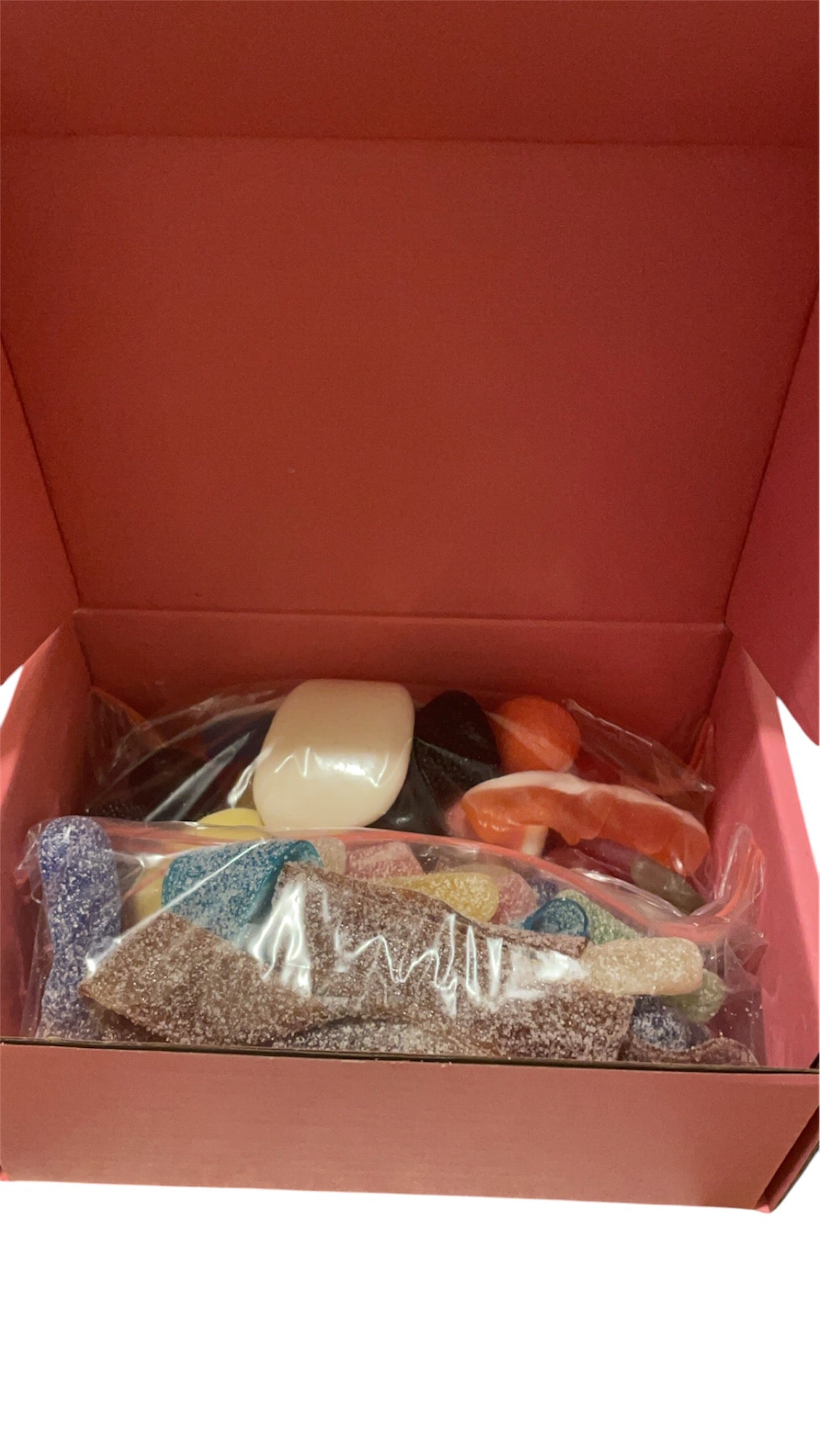 Box bonbons mélangés, 150gr de lisses et 150gr acidulés (x1)